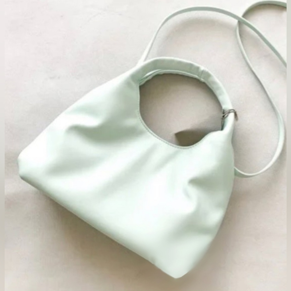 NWOT A New Day Mint Green Vegan Leather Detachable Crossbody Bag